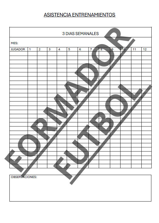 plantilla de lista de asistencia