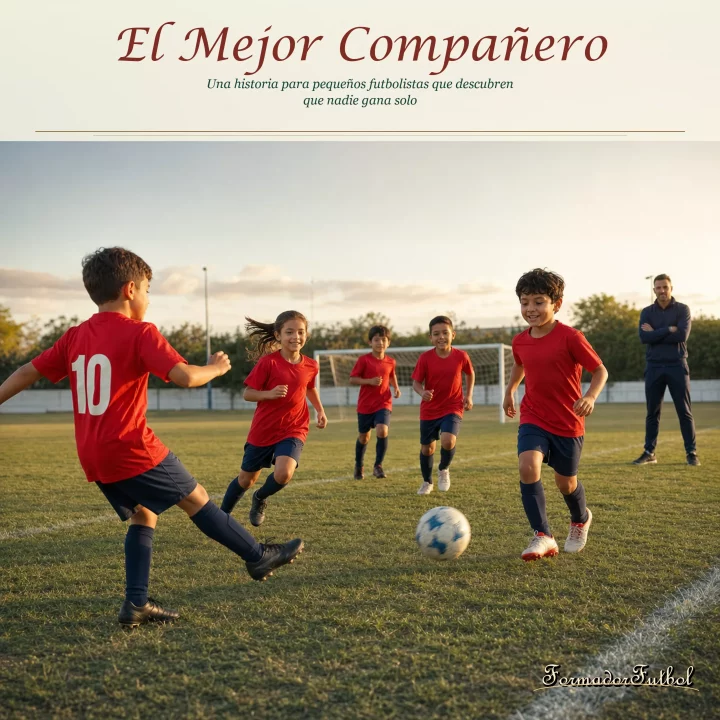 El Mejor Compañero - Libro infantil sobre trabajo en equipo y fútbol para niños de 5 a 10 años